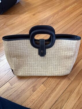 Maxx New York Natural Straw Tote